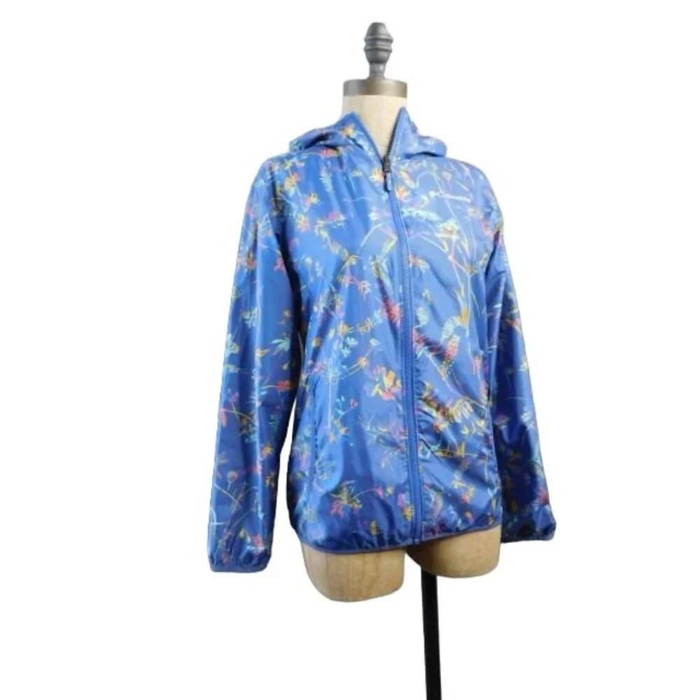 Columbia Size L Large (14/16) Girls Hooded Reversible Zip Front Jacket